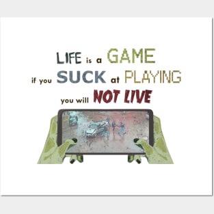 Life is a game Posters and Art